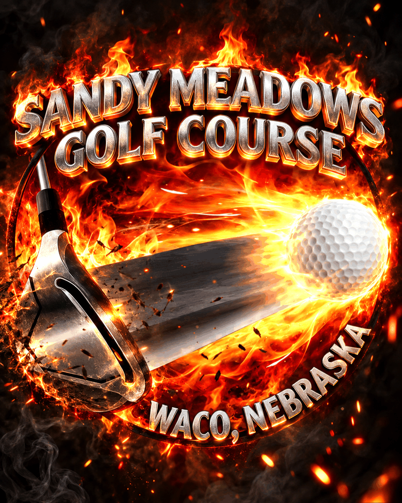 Animated Sandy Meadows Golf Course logo